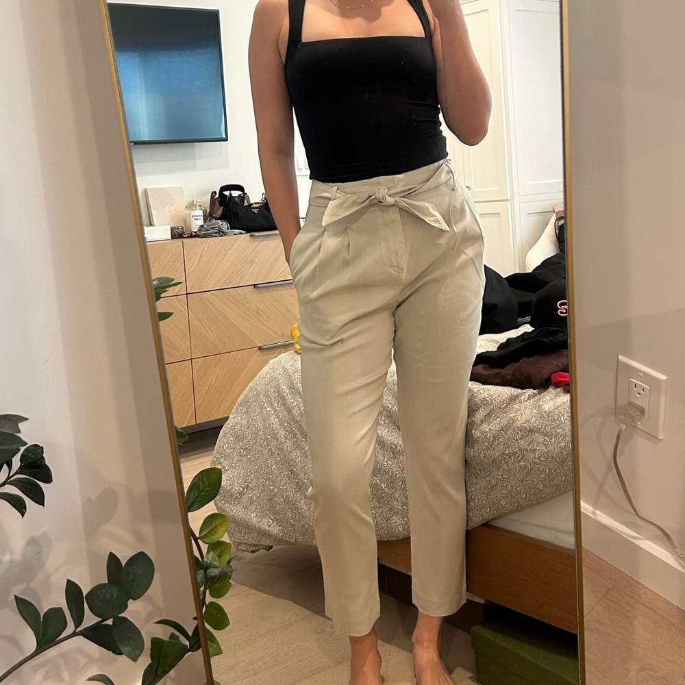 Joie Cream Ankle Pants